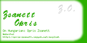 zsanett opris business card